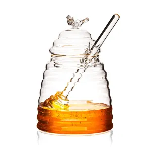 4Home Szklany pojemnik na miód Honey