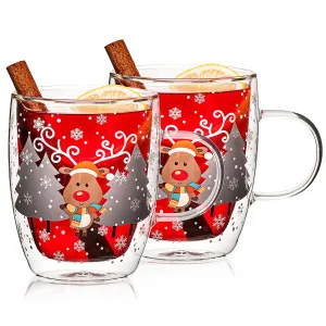 4Home Szklanka termiczna Mug Reindeer Hot&Cool 270 ml, 2 szt