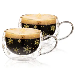 4Home Szklanka termiczna na cappuccino Snow Hot&Cool 270 ml, 2 szt