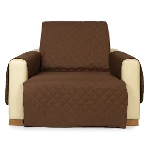 4Home Narzuta na fotel Doubleface brązowa/beżowa, 60 x 220 cm, 60 x 220 cm