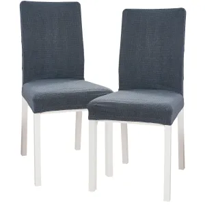 4Home Elastyczny pokrowiec na krzesło Magic clean ciemnoszary, 45 - 50 cm, zestaw 2 szt