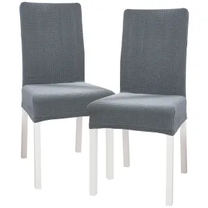 4Home Elastyczny pokrowiec na krzesło Magic clean jasnoszary, 45 - 50 cm, komplet 2 szt