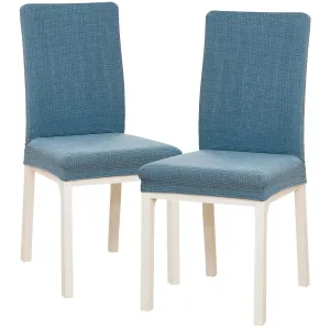 4Home Elastyczny pokrowiec na krzesło Magic clean niebieski, 45 - 50 cm, zestaw 2 szt