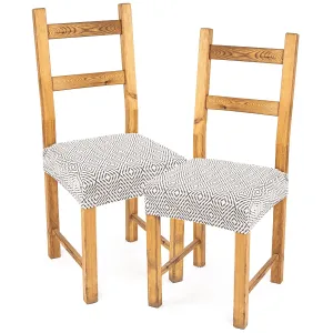 4Home Elastyczny pokrowiec na siedzisko na krzesło Comfort Plus Geometry, 40 - 50 cm, komplet 2 szt
