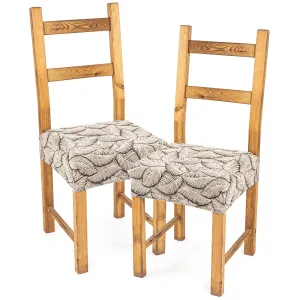 4Home Elastyczny pokrowiec na siedzisko na krzesło Comfort Plus Nature, 40 - 50 cm, komplet 2 szt