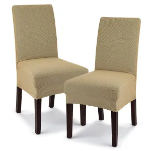 4Home Multielastyczny pokrowiec na krzesło Comfort, beżowy, 40 - 50 cm, zestaw 2 szt