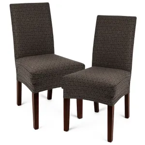 4Home Multielastyczny pokrowiec na krzesło Comfort Plus brązowy, 40 - 50 cm, zestaw 2 szt