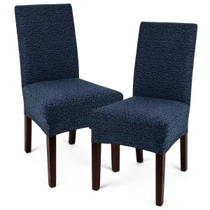 4Home Multielastyczny pokrowiec na krzesło Comfort Plus niebieski, 40 - 50 cm, zestaw 2 szt