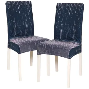 4Home Pokrowiec elastyczny na krzesło Wave 45 - 50 cm, komplet 2 szt