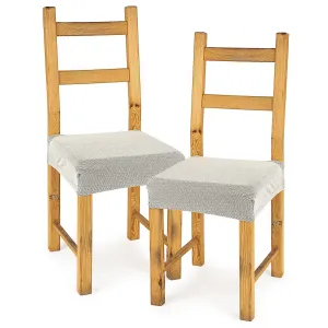 4Home Pokrowiec multielastyczny na krzesło Comfort cream, 40 - 50 cm, 2 szt