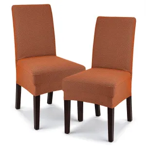 4Home Pokrowiec multielastyczny na krzesło Comfort terracotta, 40 - 50 cm, 2 szt