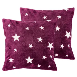 4Home Poszewka na poduszkę Stars violet, 40 x 40 cm, komplet 2 szt