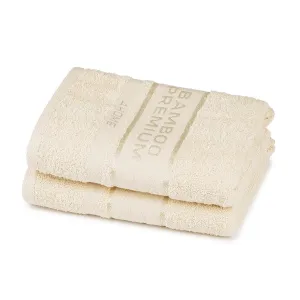 4Home Ręcznik Bamboo Premium kremowy, 30 x 50 cm, komplet 2 szt