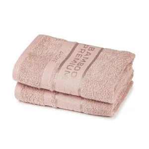4Home Ręcznik Bamboo Premium różowy, 30 x 50 cm, komplet 2 szt