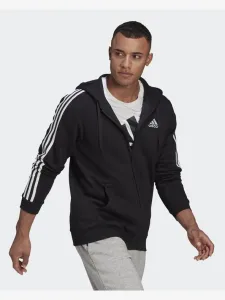 adidas Performance Essentials Fleece 3-Stripes Full-Zip Bluza Czarny
