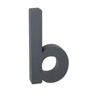Aluminiowa litera b, 3D, powłoka strukturalna #520