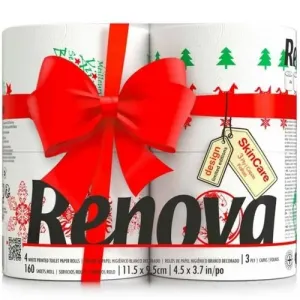 Renova 3-warstwowy papier toaletowy Edycja świąteczna, 4 szt