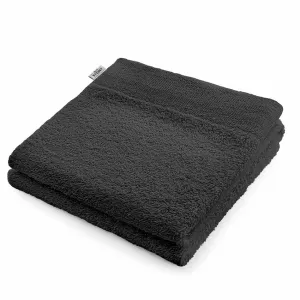AmeliaHome Ręcznik kąpielowy Amari ciemnoszary, 70 x 140 cm, 70 x 140 cm