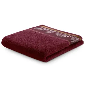 AmeliaHome Ręcznik kąpielowy Pavos bordo, 70 x 140 cm, 70 x 140 cm