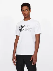 Białe koszulki Armani Exchange
