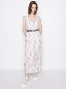 Armani Exchange Sukienka Biały
