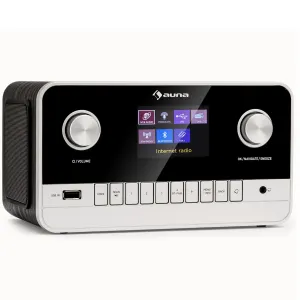 Auna Connect 100 MKII, radio internetowe, odtwarzacz multimedialny, Bluetooth, DAB/DAB+, sterowanie za pomocą aplikacji #374877