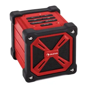 Auna TRK-861, głośnik przenośny, Bluetooth, akumulator, outdoor, kolor czerwony