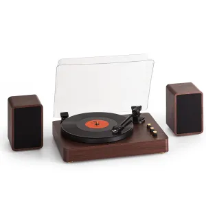 Auna TT-Play Prime gramofon, głośniki stereo, napęd paskowy, 33 1/3 i 45 obr./min