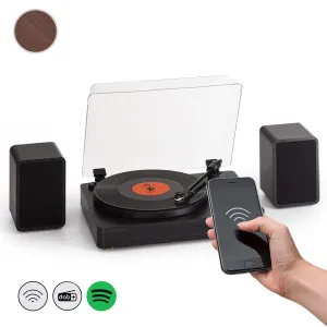 Auna TT-Play Prime gramofon, głośniki stereo, napęd paskowy, 33 1/3 i 45 obr./min