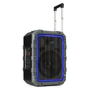 Auna Spencer, przenośny zestaw nagłośnieniowy, 60 W, Bluetooth, wodoodporny (IPx4), kolor czarny/szary