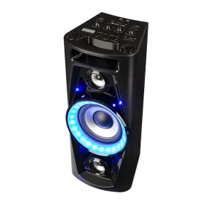 Auna UltraSonic Pulse V6-40, przenośny zestaw nagłośnieniowy, mikrofon, akumulator, BT/USB/MP3/AUX/UKF