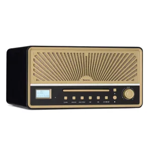 Auna Glastonbury DAB, radio z odtwarzaczem CD, głośniki stereo, BT, DAB/FM, MP3, USB, line in #94333