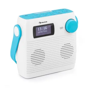 Auna Splash, radio pod prysznic, IPX4, Bluetooth, DAB+/FM, port USB, gniazdo słuchawkowe, USB-C, bateria #92786