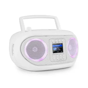 Auna Roadie Smart, boombox, radio internetowe DAB/DAB+, UKF, odtwarzacz CD, oświetlenie LED, Wi-Fi, Bluetooth