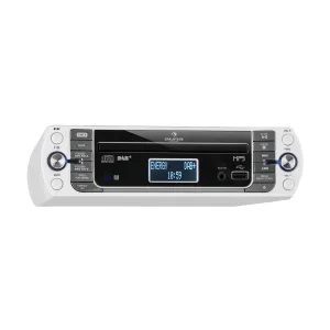 Auna KR-400 CD, radio kuchenne, DAB+/PLL FM radio, CD/MP3 odtwarzacz, srebrne