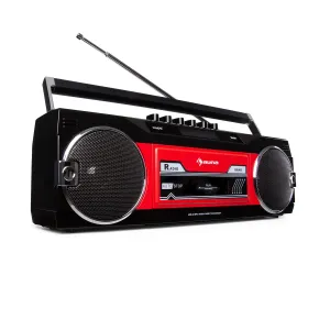 Auna Duke DAB, magnetofon kasetowy, radio DAB+/FM, BT, USB, SD, antena teleskopowa
