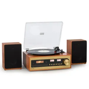 Auna Oxford SE, miniwieża stereo, DAB+/FM, funkcja BT, płyty winylowe, CD, AUX in #94074