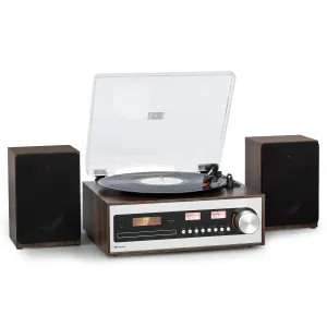 Auna Oxford SE, miniwieża stereo, DAB+/FM, funkcja BT, płyty winylowe, CD, AUX in #94075