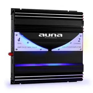 Auna AMP-CH02 2-kanałowy wzmacniacz samochodowy 190W RMS 1400W max