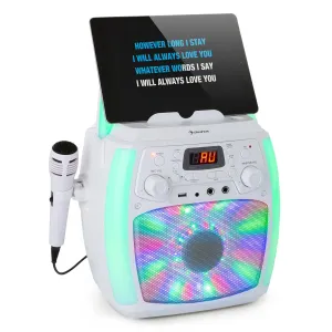 Auna StarMaker Plus, zestaw karaoke, Bluetooth, USB, CD, show LED, RCA