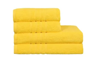 Bavlněný ručník a osuška, Finer žlutý