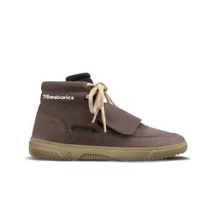 Barefoot Sneakers Barebarics Blizzard - Dark Chocolate Brown #504556