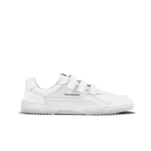 Barefoot Sneakers Barebarics Zing Velcro - All White - Leather #589553