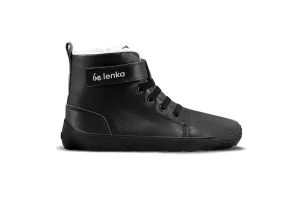 Dziecięce buty zimowe barefoot Be Lenka Winter Kids - All Black #500776