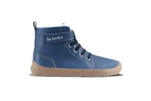 Dziecięce buty zimowe barefoot Be Lenka Winter Kids - Ocean Blue #500800