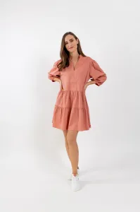 Damska sukienka koszulowa Be Lenka Essentials - Salmon Pink #465865