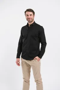 Męska koszula regular Be Lenka Essentials - Jet Black #465928