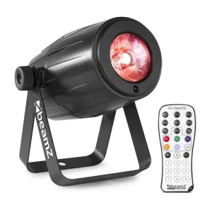 Beamz PS21W, reflektor punktowy LED, 12 W, LED 4 w 1 RGBW, pilot na podczerwień (IR), kolor czarny