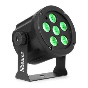 Beamz SlimPar 30, reflektor LED, 6 x LED 3 W 3 w 1 RGB, pilot zdalnego sterowania, kolor czarny