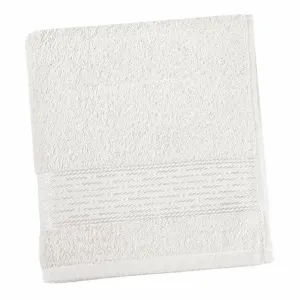 Bellatex Ręcznik kąpielowy Kamilka Pasek biały, 70 x 140 cm